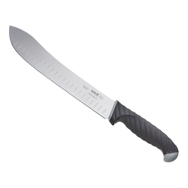 Schraf 10" Granton Edge Butcher Knife w/ TPRgrip Handle – item 220VBTHRGE10