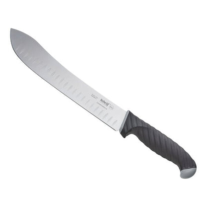 Schraf 10" Granton Edge Butcher Knife w/ TPRgrip Handle – item 220VBTHRGE10