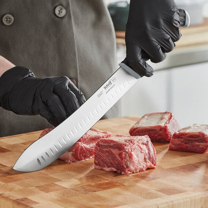 Schraf 10" Granton Edge Butcher Knife w/ TPRgrip Handle – item 220VBTHRGE10 image 2
