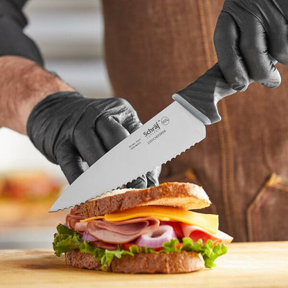 Schraf 6" Serrated Chef Knife w/ TPRgrip Handle – item 220VCHEFSRD6 image 2