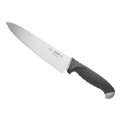 Schraf 8" Serrated Chef Knife w/ TPRgrip Handle – item 220VCHEFSRD8