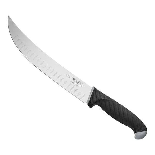 Schraf 10" Granton Edge Cimeter Knife w/ TPRgrip Handle – item 220VCIMGE10