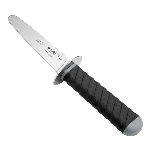 Schraf 3 1/4" Clam Knife w/ Guard & TPRgrip Handle – item 220VCLAM35
