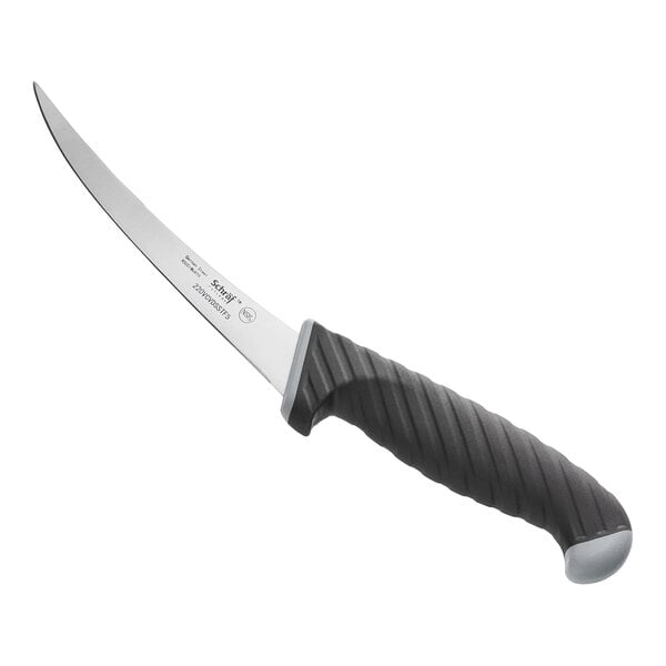 Schraf 5" Curved Semi-Stiff Boning Knife w/ TPRgrip Handle – item 220VCVDSSTF5