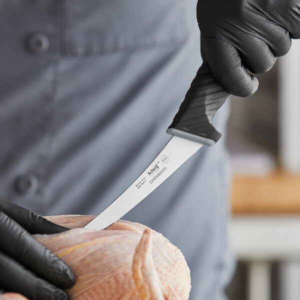 Schraf 5" Curved Semi-Stiff Boning Knife w/ TPRgrip Handle – item 220VCVDSSTF5 image 2