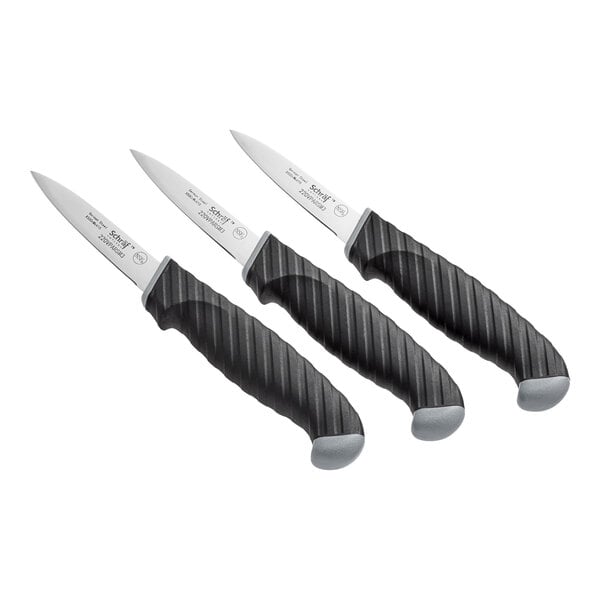 Schraf 3" Smooth Edge Paring Knife Set w/ TPRgrip Handle – item 220VPAR3SM3P