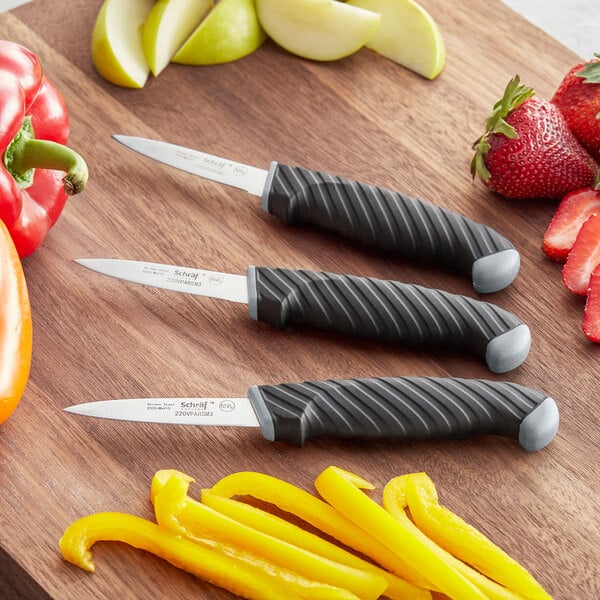 Schraf 3" Smooth Edge Paring Knife Set w/ TPRgrip Handle – item 220VPAR3SM3P image 2