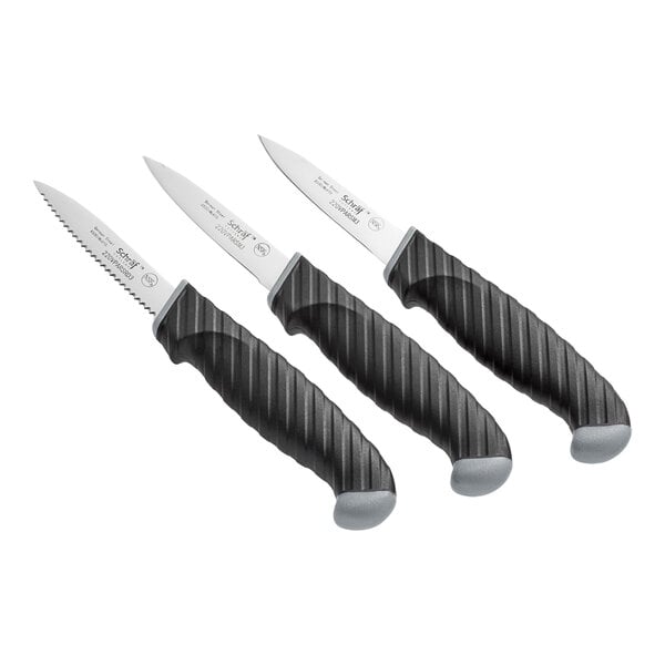 Schraf 3" Paring Knife Set w/ 1 Serrated & 2 Smooth Edge – item 220VPAR3VR3P