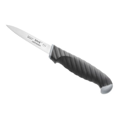Schraf 3" Serrated Paring Knife w/ TPRgrip Handle – item 220VPARSRD3