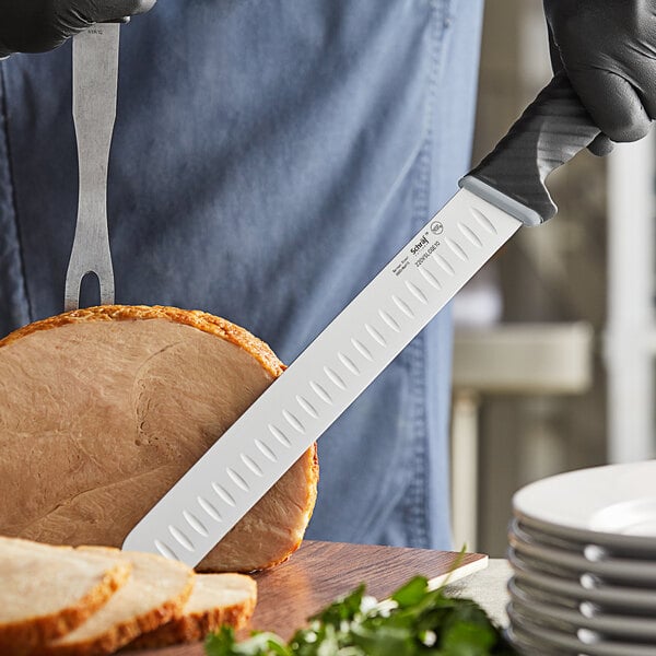 Schraf 10" Granton Edge Slicing Knife w/ TPRgrip Handle – item 220VSLCGE10 image 2