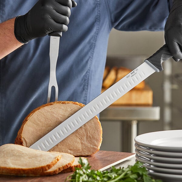 Schraf 14" Granton Edge Slicing Knife w/ TPRgrip Handle – item 220VSLCGE14 image 2