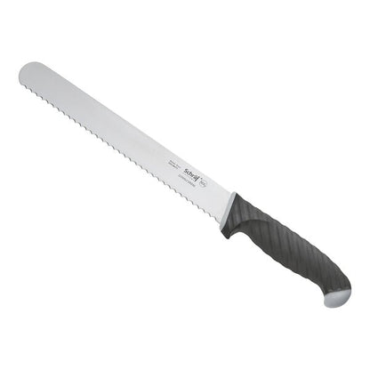 Schraf 10" Serrated Slicing Knife w/ TPRgrip Handle – item 220VSLCSRD10