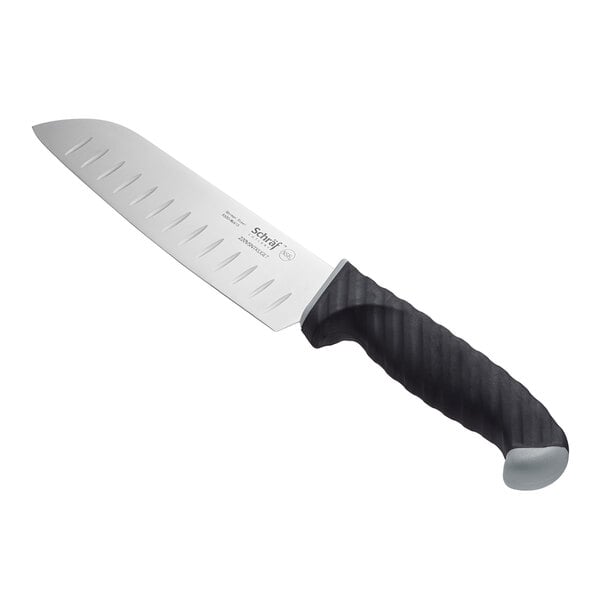 Schraf 7" Granton Edge Santoku Knife w/ TPRgrip Handle – item 220VSNTKUGE7