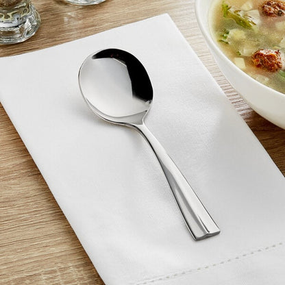 Acopa Ridge 6 11/16" Heavy Bouillon Spoon – item 267820002 image 2