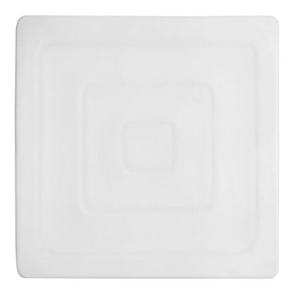 Acopa 12" Square Bright White Porcelain Flat Serving Plate – item 303FPS12BW image 2