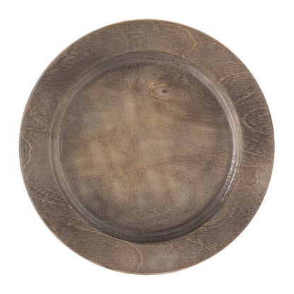 Lodge U5RP 9 1/2" Round Wood Underliner w/ Walnut Finish – item 530U5RP