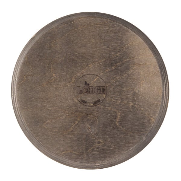 Lodge U5RP 9 1/2" Round Wood Underliner w/ Walnut Finish – item 530U5RP image 2