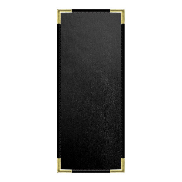 H. Risch, Inc. Oakmont 4 1/4" x 11" 1 View Menu Cover – item 759MP1V41BLA