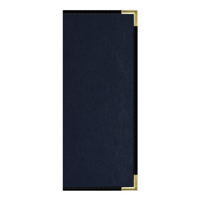 H. Risch, Inc. Oakmont 4 1/4" x 11" 12-View Menu Cover – item 759P12V41BLU