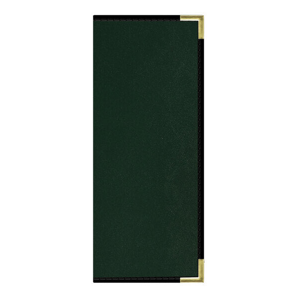 H. Risch, Inc. Oakmont 4 1/4" x 11" 10-View Menu Cover – item 759P10V41GRE