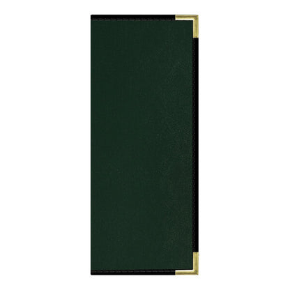 H. Risch, Inc. Oakmont 4 1/4" x 11" 10-View Menu Cover – item 759P10V41GRE