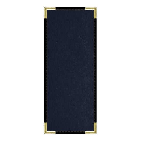 H. Risch, Inc. Oakmont 4 1/4" x 11" 1 View Menu Cover – item 759MP1V41BLU