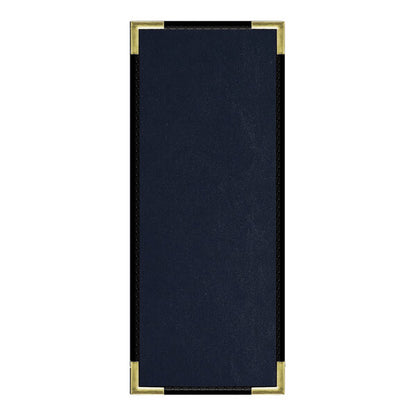 H. Risch, Inc. Oakmont 4 1/4" x 11" 1 View Menu Cover – item 759MP1V41BLU