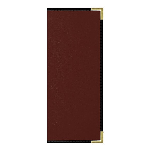 H. Risch, Inc. Oakmont 4 1/4" x 11" 6-View Menu Cover – item 759MP6V41WIN