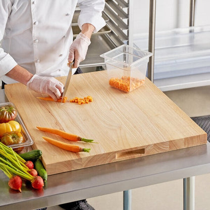 Choice 24" x 24" x 1 3/4" Cutting Board w/ Squared Edges – item 407WCB2424 image 2