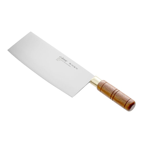 Winco 8" Chinese Cleaver w/ Wood Handle – item 693KC101