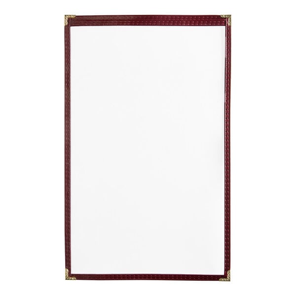 H. Menu Cover w/ Gold Decorative Corners and Gloss Finish – item 759TES8AG84