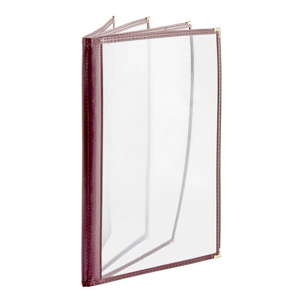 H. Menu Cover w/ Gold Decorative Corners and Gloss Finish – item 759TDD8AG84