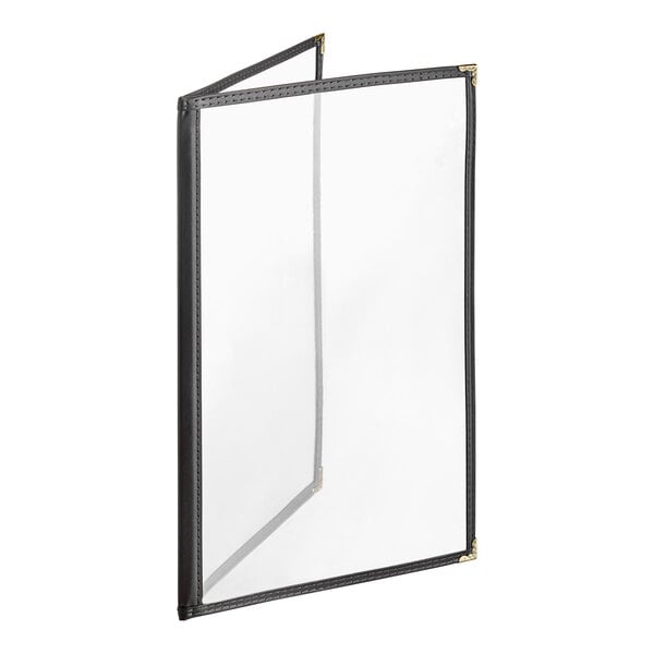 H. Menu Cover w/ Gold Decorative Corners and Gloss Finish – item 759TED4AG84