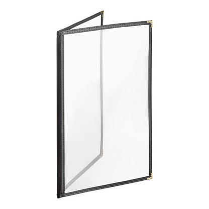 H. Menu Cover w/ Gold Decorative Corners and Gloss Finish – item 759TED4AG84