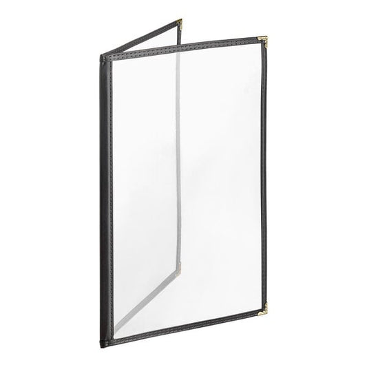 H. Menu Cover w/ Gold Decorative Corners and Gloss Finish – item 759TED4AG84