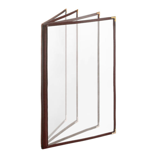 H. Menu Cover w/ Gold Decorative Corners and Gloss Finish – item 759TDD5AG84