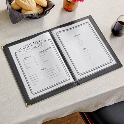 American Metalcraft Securit Classic Menu Holder - Black – item 124MCCRLSBK image 2