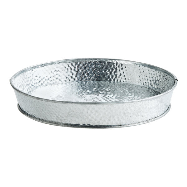 Tablecraft GP8 8 1/2" Galvanized Steel Diner Serving Platter – item 808GP8