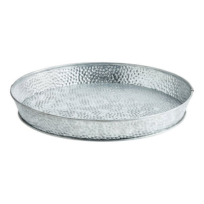 Tablecraft GP10 10 1/2" Galvanized Steel Serving Platter – item 808GP10