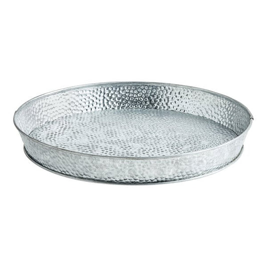 Tablecraft GP10 10 1/2" Galvanized Steel Serving Platter – item 808GP10