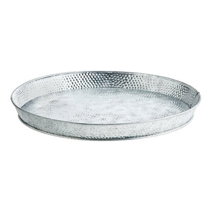 Tablecraft GP12 12" Galvanized Steel Serving Platter – item 808GP12
