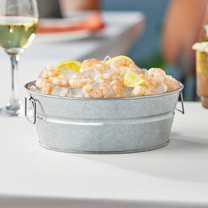 American Metalcraft 9" x 3" Galvanized Tub Serving Bowl – item 124MTUB93