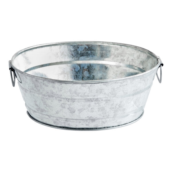 American Metalcraft 8" x 3" Galvanized Tub Serving Bowl – item 124MTUB83 image 2