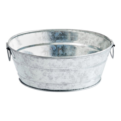 American Metalcraft 8" x 3" Galvanized Tub Serving Bowl – item 124MTUB83 image 2