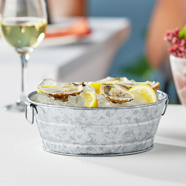 American Metalcraft 8" x 3" Galvanized Tub Serving Bowl – item 124MTUB83