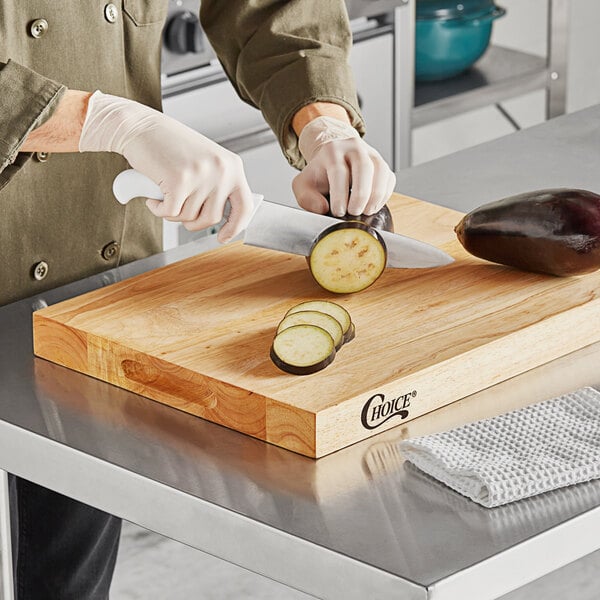 Choice 20" x 15" x 1 3/4" Cutting Board w/ Squared Edges – item 407WCB2015 image 2