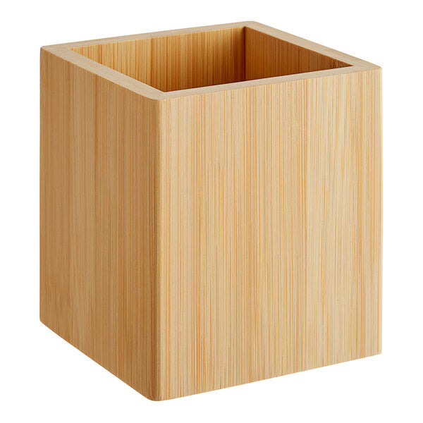 American Metalcraft 3 7/8" x 3 7/8" Wood Condiment Caddy – item 124WCBA4