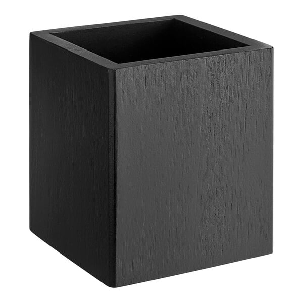 American Metalcraft 3 7/8" x 3 7/8" Wood Condiment Caddy – item 124WCBL4