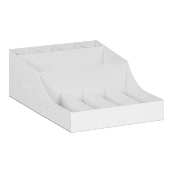 Cal-Mil White 9-Compartment Plastic Condiment Organizer – item 2111125915