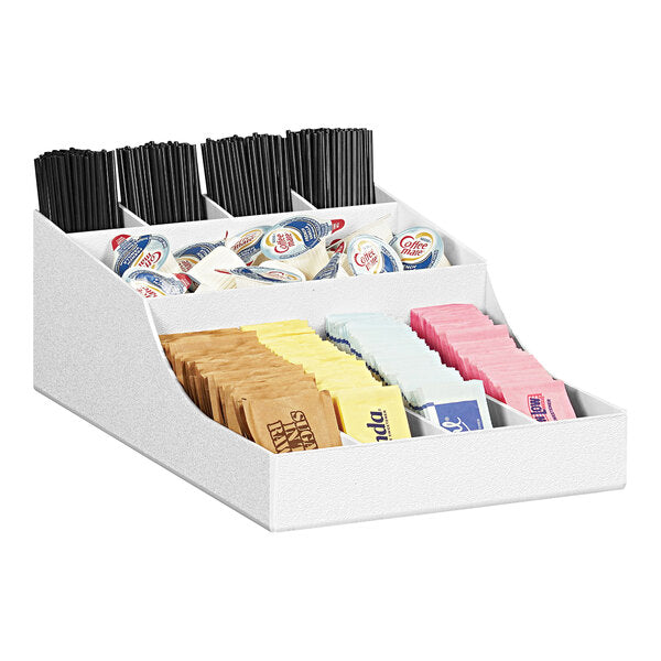 Cal-Mil White 9-Compartment Plastic Condiment Organizer – item 2111125915 image 2